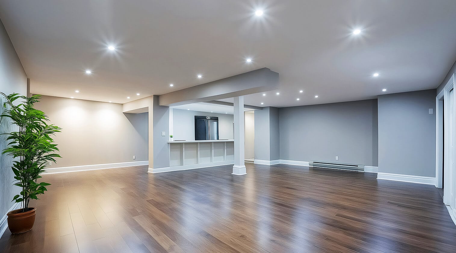 Laminat verlegen im Wohnzimmer